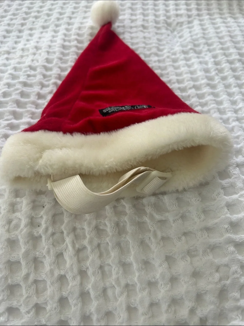 🐶 Dog Santa Hat Worn Once for Small Dog 🎅🏼